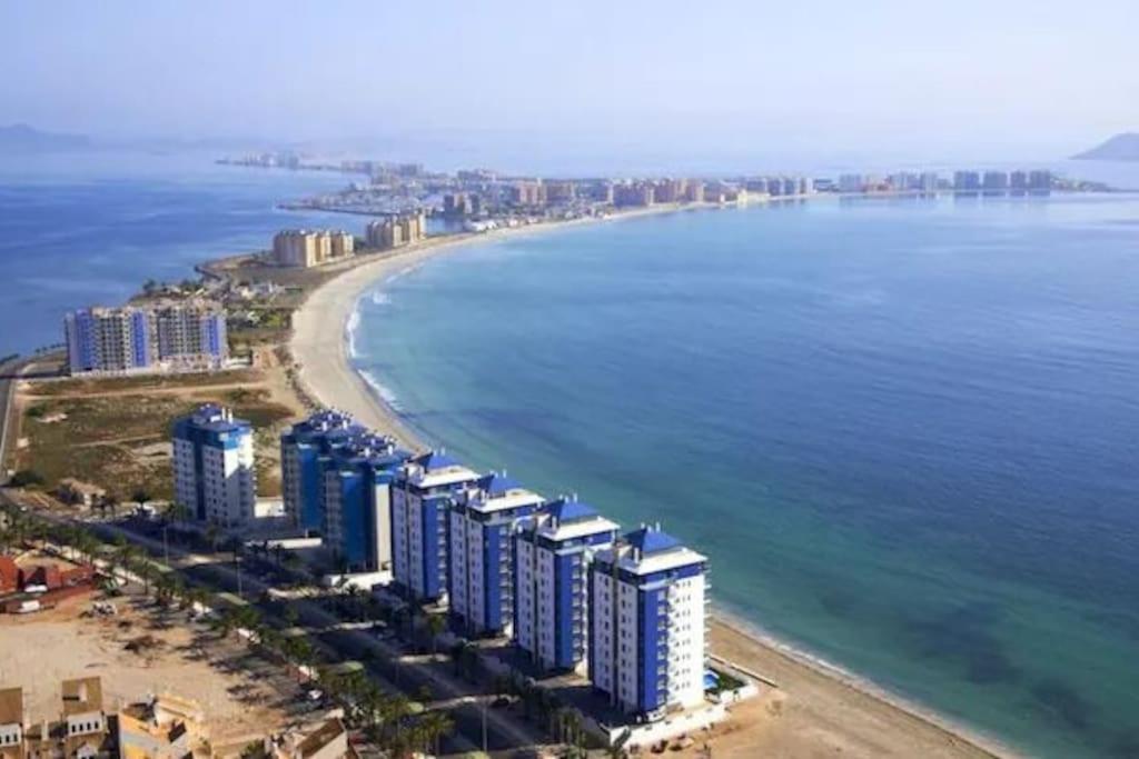 Top Floor Apartment Beachhouse, Beautiful Sea View, On The Beach! Cartagena Kültér fotó